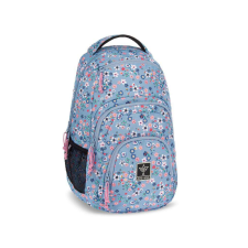 Ars Una : Peald Blossom Blue virágos AU-2 iskolatáska, hátizsák 32x46x22cm iskolatáska