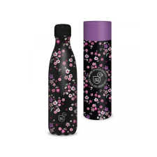 Ars Una : Pearl Blossom Black duplafalú fém kulacs díszdobozban 500ml kulacs, kulacstartó