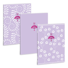 Ars Una : Soft Touch Purple Spring extra kapcsos négyzethálós füzet A/4 füzet