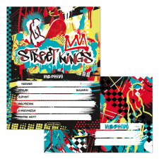 Ars Una Studio Kft. Ars Una Partimeghívó borítékkal STREET KINGS (5357) 24 party kellék