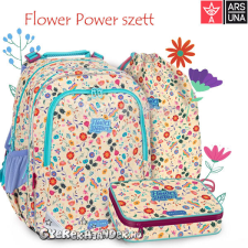 Ars Una virágos iskolatáska, hátizsák SZETT 3 részes - Flower Power iskolatáska