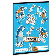 Ars Una Wheelz 23 (5262) A5 21-32 vonalas füzet (ARS_UNA_53622624) füzet