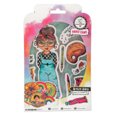 Art by Marlene Artist Diary Gumibélyegző készlet ABM Cling Stamp 1 csomag dekorációs kellék