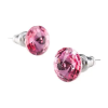 ART CRYSTELLA Fülbevaló, rózsaszín SWAROVSKI® kristállyal, csúcsos, 8 mm, ART CRYSTELLA®