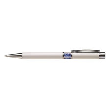 ART CRYSTELLA Golyóstoll ART CRYSTELLA fehér középen zafírkék SWAROVSKI® kristállyal töltve 0,7mm kék toll