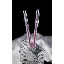 ART CRYSTELLA Golyóstoll, felül világos lila kristályokkal, 14 cm, MADE WITH SWAROVSKI ELEMENTS, világos lila (TSWG044) toll