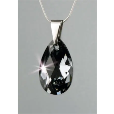 ART CRYSTELLA Nyaklánc esőcsepp formájú Black Diamond SWAROVSKI® kristállyal - 16mm szépségszalon
