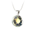 ART CRYSTELLA Nyaklánc, Nap formájú, fehér színjátszós SWAROVSKI® kristállyal, 19mm, ART CRYSTELLA®