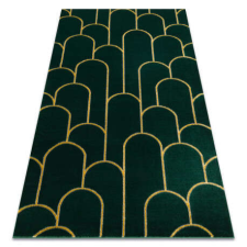 Art EMERALD szőnyeg 1021 glamour, elegáns art deco, üveg zöld / arany 140x190 cm lakástextília