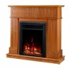 Art Flame Ambasador nut &amp; Cris elektromos kandalló, Art Flame, 1000x1048x300 mm, 1500 W, Fa recsegő hatás, 10 láng szín, Termosztát, Időzítő