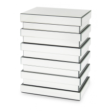 Art-Pol Design üveg komód 3 fiókkal 67x51x35.5cm bútor