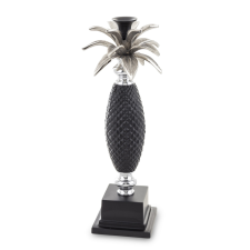 Art-Pol Gyertyatartó, ananász formájú, fém, 46x17x17cm gyertyatartó