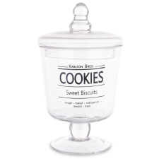 Art-Pol Szklany Pojemnik Dekoracyjny szkło czarny, przeźroczysty 22x12x12cm konyhai eszköz