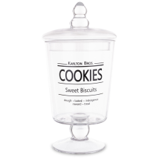 Art-Pol Szklany Pojemnik Dekoracyjny szkło czarny, przeźroczysty 25x12,5x12,5cm konyhai eszköz