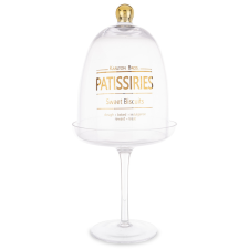 Art-Pol Szklany Pojemnik Dekoracyjny szkło złoty, przeźroczysty 33,5x15x15cm konyhai eszköz