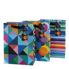  Artebene ajándéktasak (18x25x8 cm) színes kör mintás (5) ajándéktasak