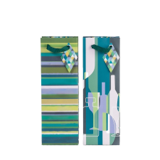 Artebene GmbH Artebene italtasak (12x35x8 cm) zöld-kék üveges (4) ajándéktasak