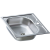 Artenova AE 500x500 mosogatótálca (500x500 mm, 1 medence) komplett 3 1/2