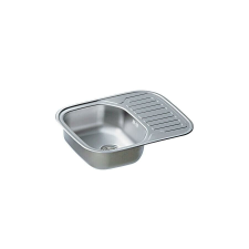 Artenova AE 640 mosogatótálca (650x490 mm, 1 medence+1/2 csepptálca) komplett szifoncsomaggal mosogatótálca