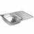 Artenova AE 7650 mosogatótálca (760x435 mm, 1 medence+csepptálca) komplett 3 1/2