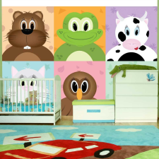 Artgeist Fotótapéta - Cheerful animals 350x245 tapéta, díszléc és más dekoráció
