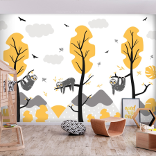 Artgeist Fotótapéta - Cute Sloths 100x70 tapéta, díszléc és más dekoráció