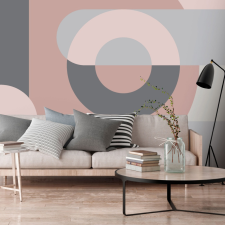 Artgeist Fotótapéta - Geometric Wreath (Pink) 350x245 tapéta, díszléc és más dekoráció