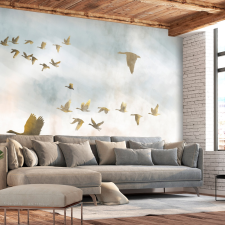Artgeist Fotótapéta - Golden Geese 100x70 tapéta, díszléc és más dekoráció