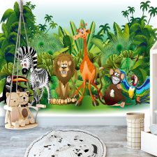 Artgeist Fotótapéta - Jungle Animals 200x140 tapéta, díszléc és más dekoráció