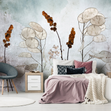 Artgeist Fotótapéta - Lunaria in the Meadow 200x140 tapéta, díszléc és más dekoráció