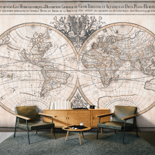 Artgeist Fotótapéta - Mappe-Monde Geo-Hydrographique 200x140 tapéta, díszléc és más dekoráció