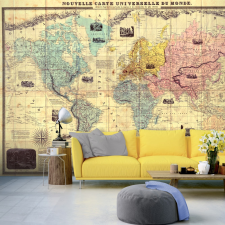 Artgeist Fotótapéta - Nouvelle Carte Universelle Du Monde 200x140 tapéta, díszléc és más dekoráció