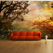 Artgeist Fotótapéta - Painted autumn tapéta, díszléc és más dekoráció