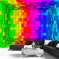 Artgeist Fotótapéta - Rainbow Cube tapéta, díszléc és más dekoráció