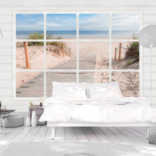 Artgeist Fotótapéta - Window &amp; beach grafika, keretezett kép
