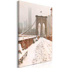 Artgeist Kép - Brooklyn Bridge in Sepia (1 Part) Vertical 40x60 grafika, keretezett kép