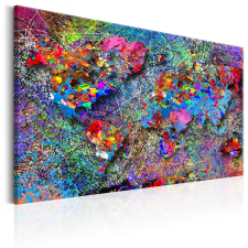 Artgeist Kép - Map: Jackson Pollock inspiration térkép