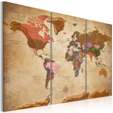 Artgeist Kép - Maps: Brown Elegance térkép