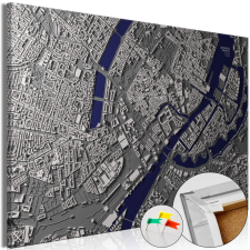 Artgeist Kép parafán - Copenhagen Center [Cork Map] 120x80 grafika, keretezett kép