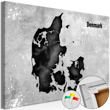 Artgeist Kép parafán - Scandinavian Beauty [Cork Map] 90x60 grafika, keretezett kép