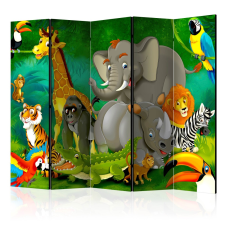 Artgeist Paraván - Colourful Safari II [Room Dividers] grafika, keretezett kép