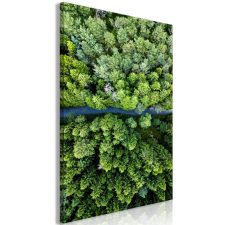 Artgeist Vászonkép - Road Through Forest (1 Part) Vertical 60x90 grafika, keretezett kép