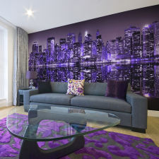 Artgeist XXL Fotótapéta - American violet grafika, keretezett kép