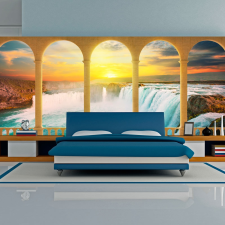 Artgeist XXL Fotótapéta - Dream about Niagara Falls grafika, keretezett kép