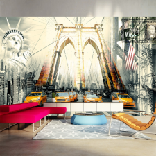 Artgeist XXL Fotótapéta - Urban living grafika, keretezett kép