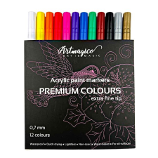 Artmagico Akrylový popisovač s extra jemným hrotem (0,7 mm) 12 ks filctoll, marker