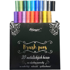 Artmagico Brush pens 20 ks metalické odstíny filctoll, marker