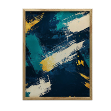 Artystyczny Rytm, 30x40 cm, rama drewniana biała, papier matowy 230 gsm grafika, keretezett kép