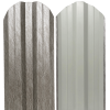 ÁRVAI KERÍTÉS Lemez fém kerítésléc QUARTZ 0,4mm (Kialakítás: Ívelt végű, Hosszúság: 90cm)