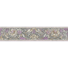 As-Creation Bordűr szürke virágmintás - klasszikus 34078-4 tapéta, díszléc és más dekoráció